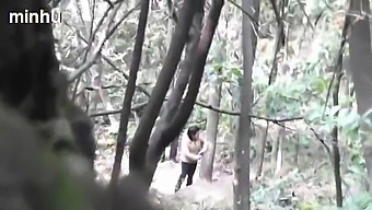 Daddy Enjoys A Wild Romp With An Asian Escort In The Woods
