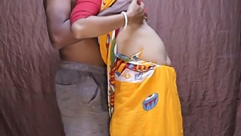 Indian Milf In A Saree Gets Fucked By Her Husband'S Friends