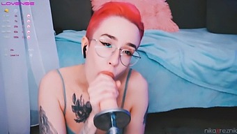 A Charming And Youthful Tomboy Engages In Oral Sex With A Sex Toy