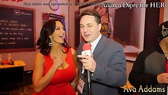 Ava Addams Fondles Her Breasts While Interacting With Andrea Diprè In A Sensual Video