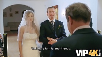 Hd Video Of Brunette Olivia Sparkle'S Intimate Play In Wedding Dress And Veil