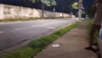 A Daring Handjob Offered To A Stunning Stranger At The Bus Stop.