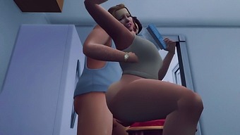 My Partner'S Curvy Booty Takes Center Stage In This Video, Leading To A Fast And Intense Climax
