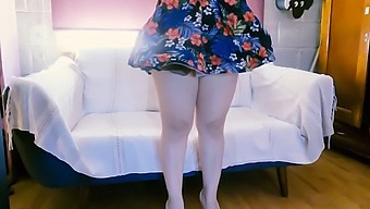 Peruvian Neighbor Watches And Touches Under The Skirt, Asks To Undress