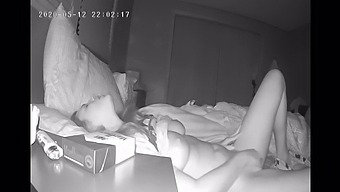 A Reserved Woman Masturbates In Secret Before Bedtime With A Hidden Camera
