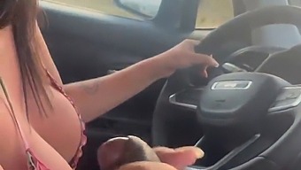 Oral Skills On Display: Stepson'S Big Black Cock Sucked In Public